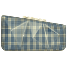 Load image into Gallery viewer, Minaudière in Sky Blue Glen Plaid