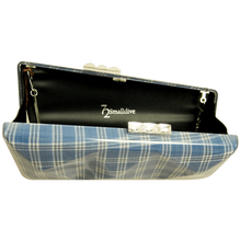 Load image into Gallery viewer, Minaudière in Sky Blue Glen Plaid