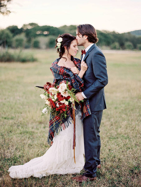 Did the Pandemic Postpone Your Wedding? Perhaps Some Fall or Holiday Plaid Inspired Styles Will Brighten Your Mood!