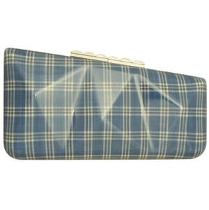 Minaudière in Sky Blue Glen Plaid