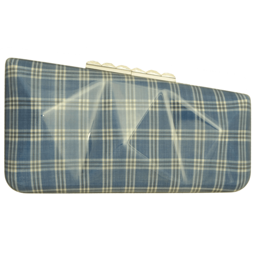 Minaudière in Sky Blue Glen Plaid