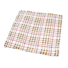 Load image into Gallery viewer, Teddy Bear and Plaid Cotton Muslin Newcastle Blanket
